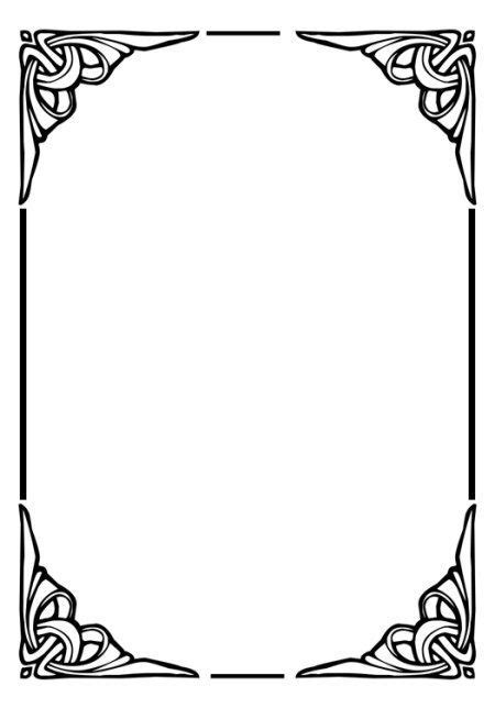Black And White Borders And Frames Clip Art Frames Borders Borders
