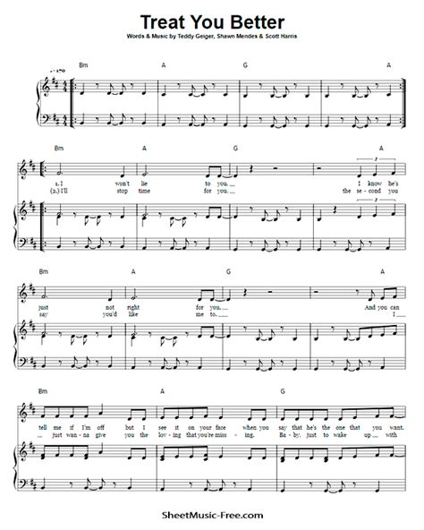 Download Treat You Better Sheet Music Pdf Shawn Mendes Download