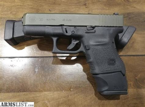 Armslist For Sale Glock 30 Od Green Slide