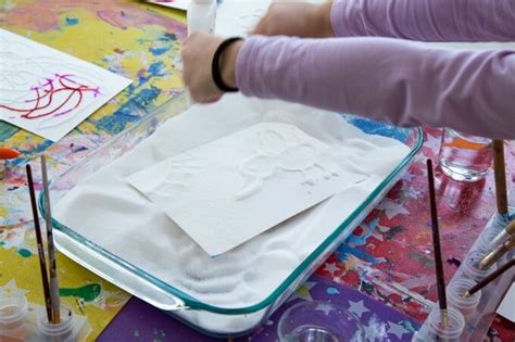 How To Make Raised Salt Painting Top Favorite Art Activity For Kids