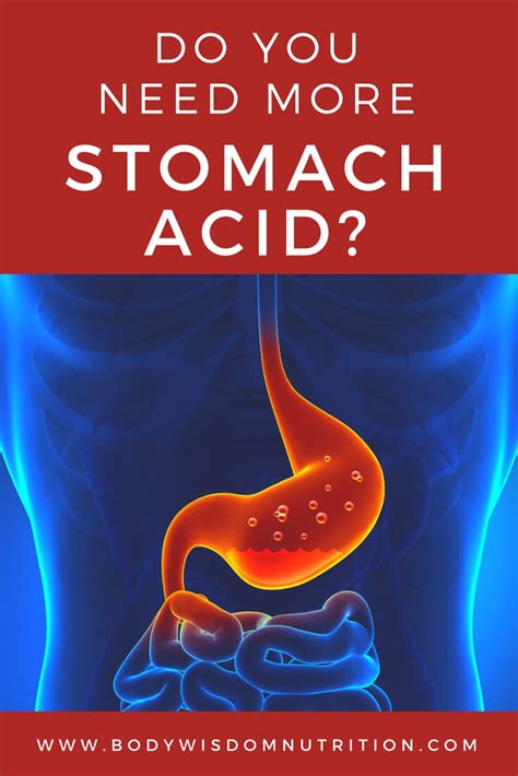 How Do You Know If You Need More Stomach Acid • Body Wisdom Nutrition