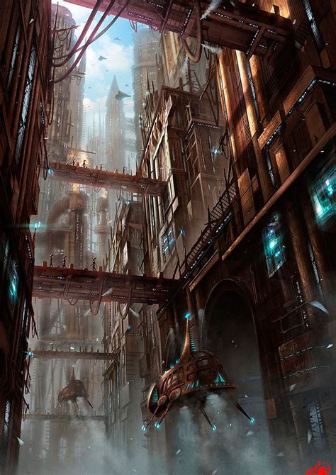 Tumblr Steampunk City Cyberpunk Art Futuristic Art