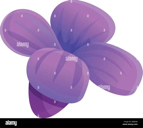 Spring Lavender Flower Icon Cartoon Of Spring Lavender Flower Vector