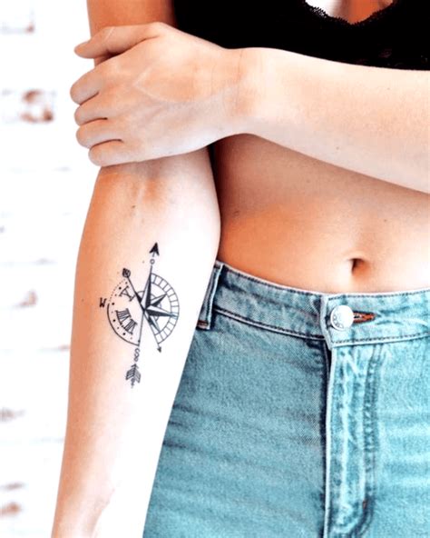 Compass Tattoo Arm With Arrow My Xxx Hot Girl