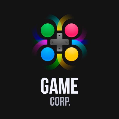 Video Game Logo Template With Joystick Vector Free Download
