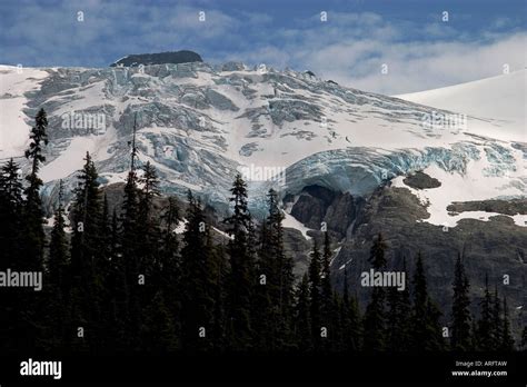 The Matier Glacier Seen From The First Lake Of The Three Joffre Lakes