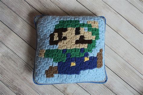 Customized Super Mario Pillow Single Sided Etsy Canada