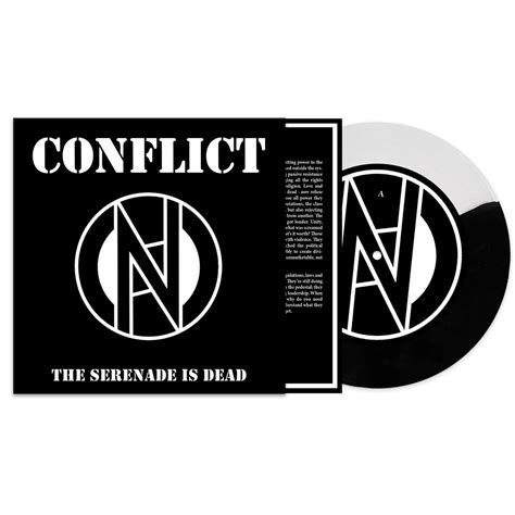 Conflict The Serenade Is Dead 7″ Blackwhite Split Color Vinyl