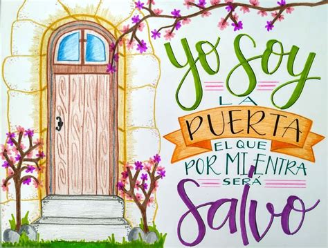 Lettering Jesús Puerta Frases Cristianas Inspiradoras Imágenes