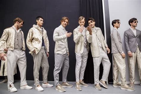 Giorgio Armani Spring 2018 Mens Fashion Show Backstage