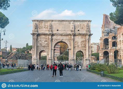 Arch Of Constantine In Rome Italian Arco Di Costantino Editorial