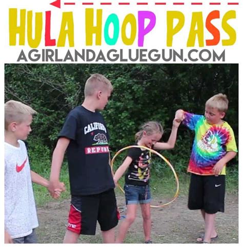 Hula Hoop Pass Fun Activity A Girl And A Glue Gun