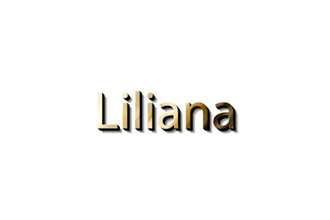 Liliana Name 3d 15733140 Png