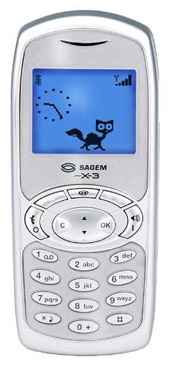 Sagem My X 3 Gsm Unlocked Phone Display Type Monochrome Graphic 96x64
