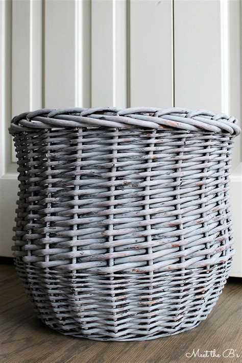 Wicker baskets painting painted wicker wicker headboard painted baskets spray paint wicker diy. Grey washed chalk paint basket update! Learn how to easily ...