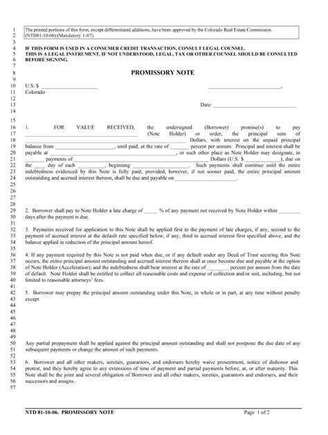 Promissory Note Sample Fill Out And Sign Online Dochub