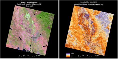 Landsat Normalized Burn Ratio Us Geological Survey