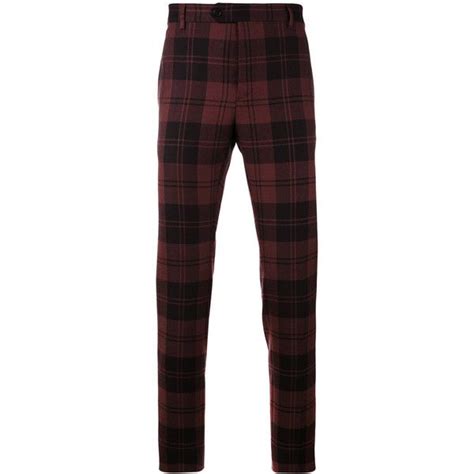 Valentino Plaid Trousers 710 Liked On Polyvore Featuring Mens