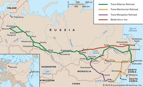 Trans Siberian Railway Route Map