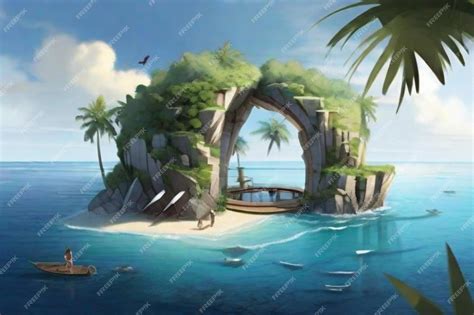 Premium Photo | Immerse yourself in the tranquility of a hidden island