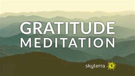 Guided Gratitude Meditation You Are Enough Skyterra Wellness