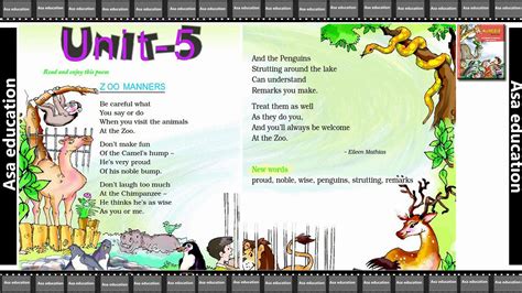 Download audio resources to use offline. Poem 5 Zoo Manners (English - Marigold, Grade 2, CBSE ...