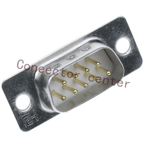 High Quality D Sub Db Connector 9pin 2 Rows Male Solid Pin Full Gold
