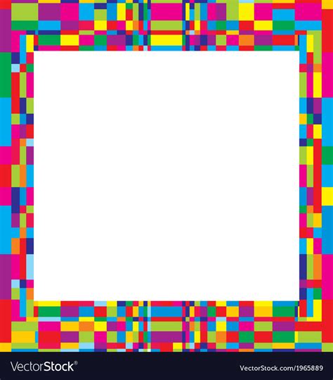 Colorful Frame Design Royalty Free Vector Image