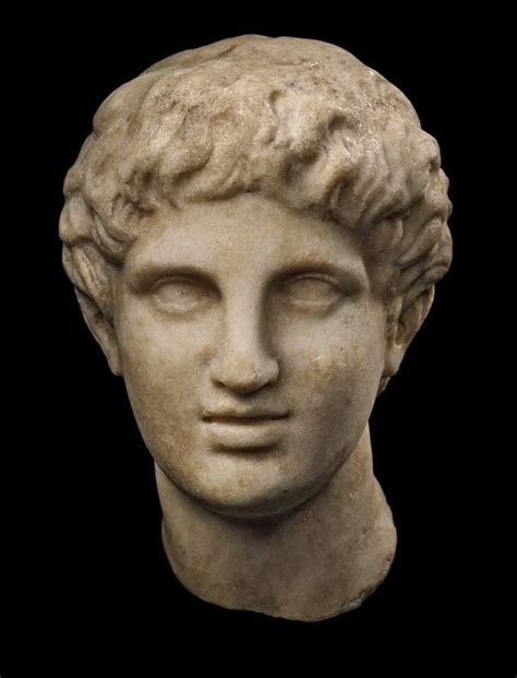Ancient Greek Head Of A Young Man Profile Merrin Gallery Greek