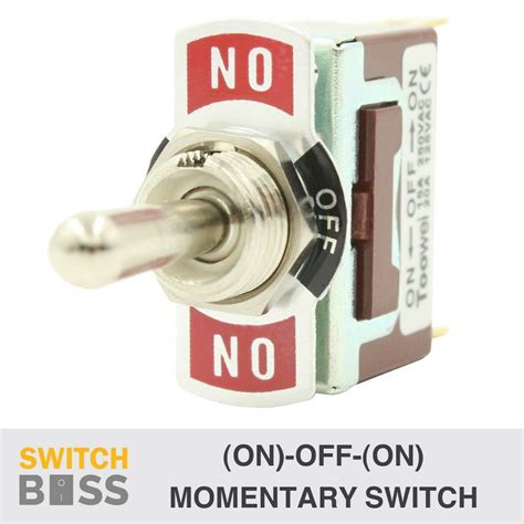 On Off On Momentary Toggle Switch Heavy Duty 3 Way 12v 2 63mm