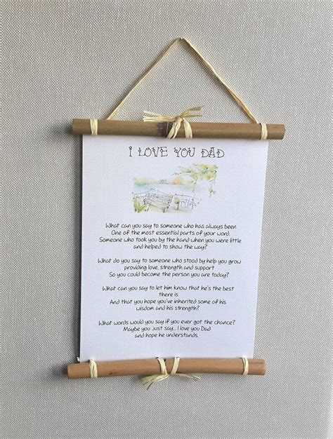 Custom Dad Poem Print Personalized Fathers Day Gift For Dad From