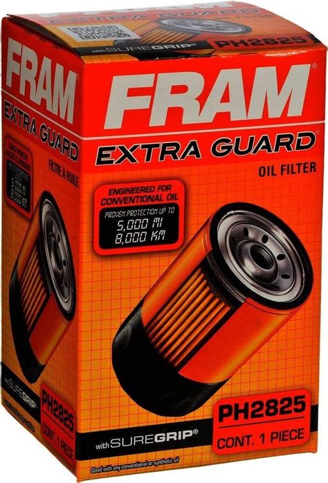 Fram Ph2825 Extra Guard Passenger Car Spin On Oil Filter Pack Of 1