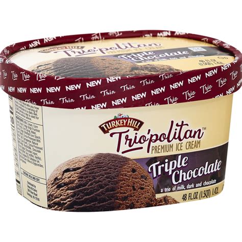 Turkey Hill Trio Politan Ice Cream Premium Triple Chocolate