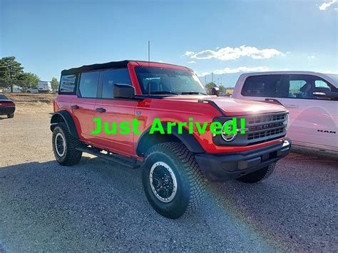 2022 Ford Bronco Sasquatch Pkg 4710 Miles Race Red Used Ford Bronco