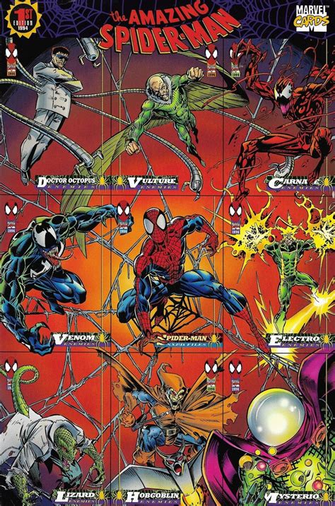 Marvel Spider Man Trading Cards 1994 1st Edition Mark Bagley Marvel