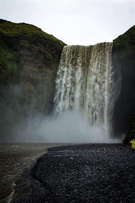 Hd Wallpaper Iceland Skógafoss Waterfall River Scenics Nature