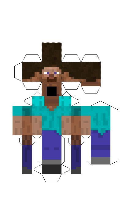 This is an awesome site for getting mine craft paper crafting templates! Papercraft Steve (Very Easy) | Minecraft crafts, Paper ...