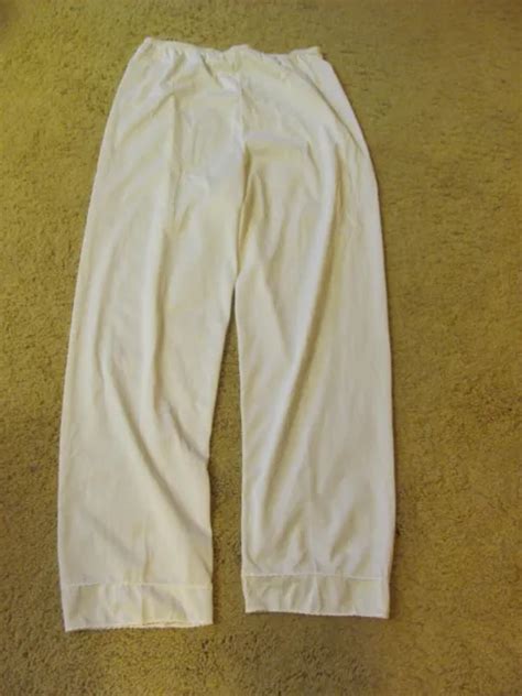 Vintage Wonder Maid White Nylon Tricot Long Leg Pants Liner Bloomers