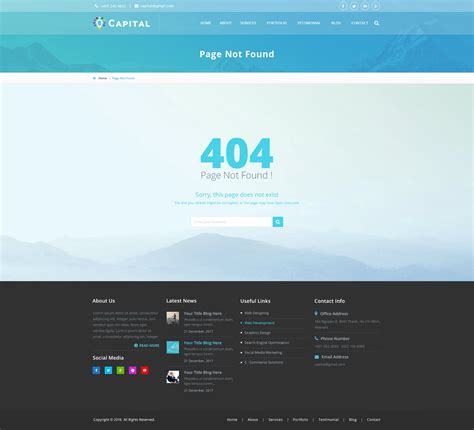 The page cannot be found we can't find the page you're looking for..not found message is also unique in that many sites will actually create a custom page to. Capital Creative Agency PSD Template by viaviwebtech ...