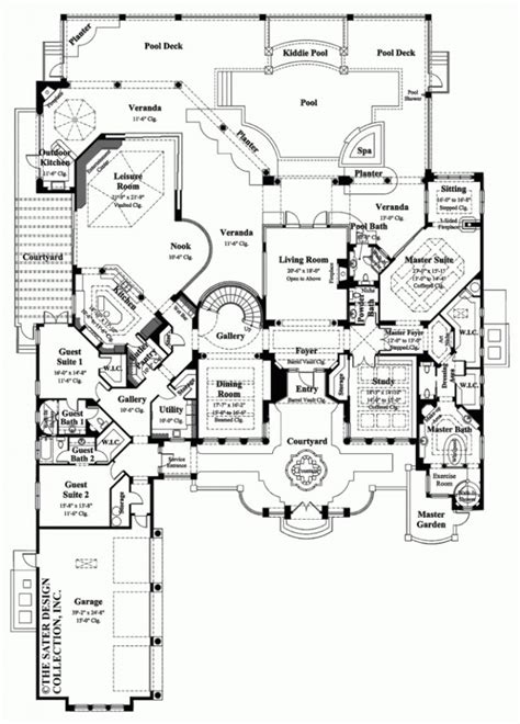 Luxury Luxury Estate Home Floor Plans New Home Plans Design