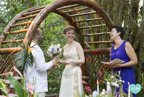 Wedding Destination In Costa Rica Intimate Waterfall Wedding