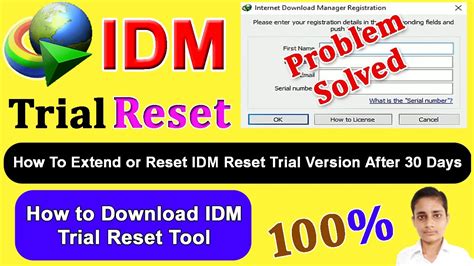 Internet download manager free trial version for 30 days features include: Idm Free Trial 30 Days - Idm Trial Reset How To Reset Use ...
