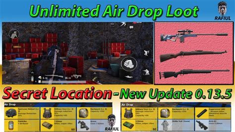 Unlimited Air Drop Loots Secret Location New Update 0135 Pubg
