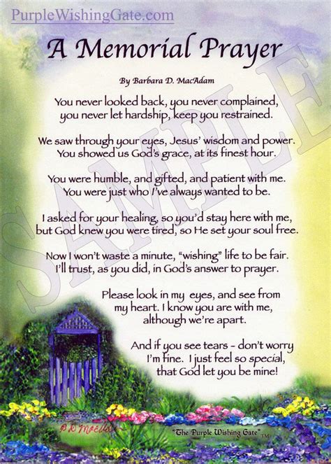 Funeral Card Poems