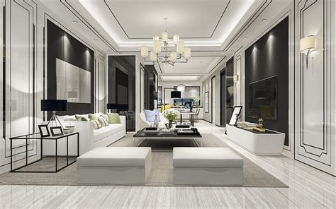 Stylish Modern Interior Design Living Room Modern Classic Style