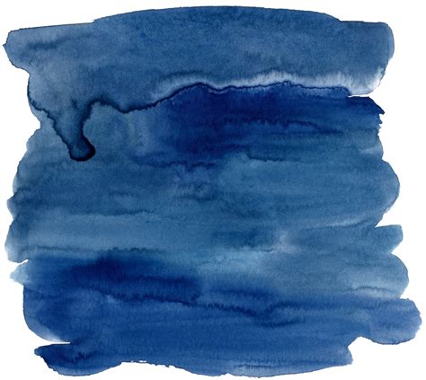 Blue Watercolor Painting Ink Dark Blue Watercolor Effect Blue Paint png image