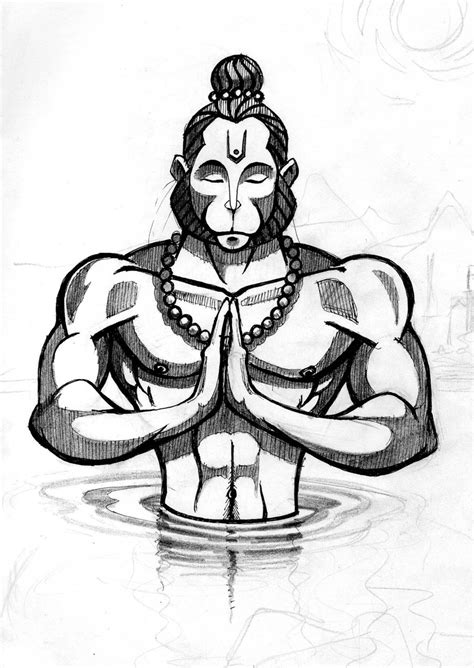 Hanuman Drawing At Getdrawings Free Download