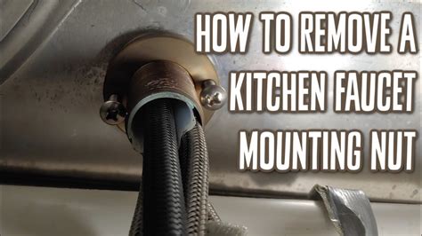 How To Remove A Kitchen Faucet Mounting Nut Youtube