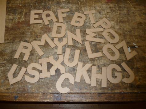 Laser Cut Wooden Alphabet Letters Dxf File Free Download