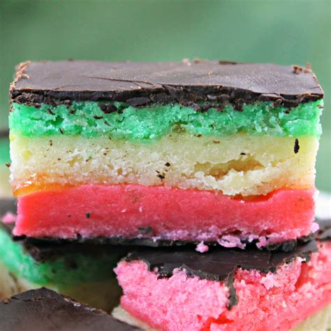 Rainbow Cookies Aka Seven Layer Cookies I Can Cook That